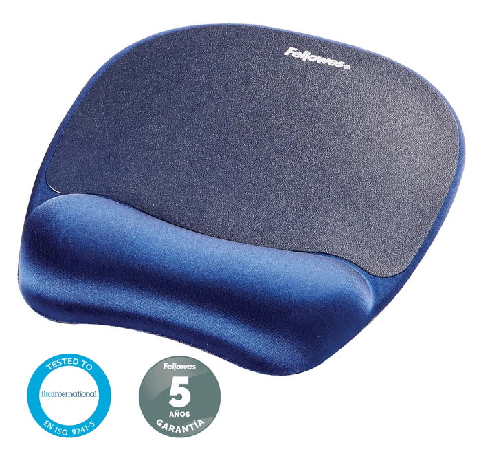 Fellowes Alfombrilla con Reposamuñecas Memory Foam Azul
